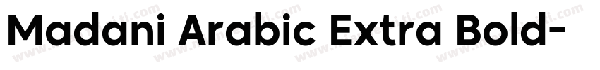 Madani Arabic Extra Bold字体转换